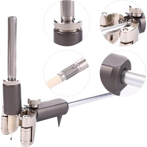 Wood Marking Gauge Dual Purpose Woodworking Scriber Sliding Straight/ Curved Edge 120mm Range Scribe for Carpenter DIY Crafts