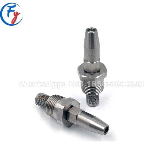 3/8" Ceramic core solid stream paper trimming cutting nozzle, ss 304 ceramic tips paper edge cutting needle nozzle