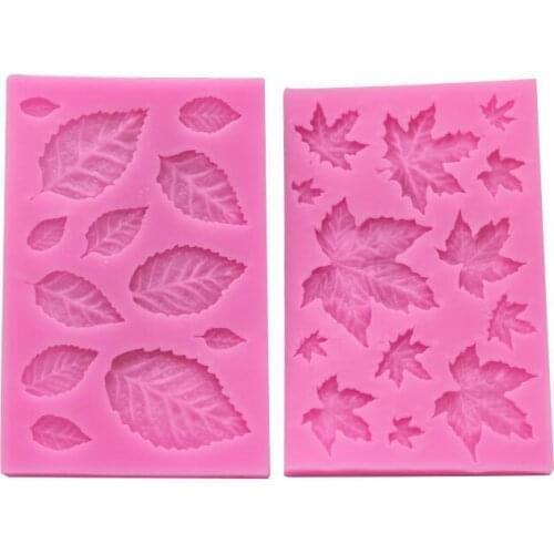 New Variety of Leaf Maple Leaf Silicone Molds Leaf Collection Fondant Silicone Molds Cake Decorating Molds