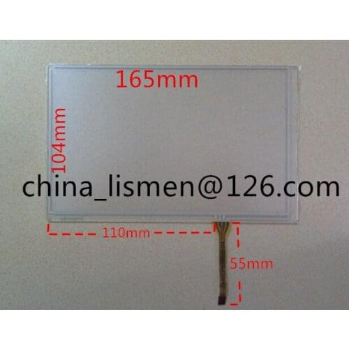 Wholesale 10 pieces 7 inch 4 pin 165*104mm glass touch Screen panel Digitizer Lens panel for AT070TN84 AT070TN83 LCD