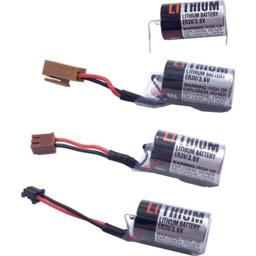 Original ER3V/3.6V Lithium Battery Industrial Control CP7 JZSP-BAT01 Yaskawa Servo Battery CPM2A-BAT01 Lithium Battery