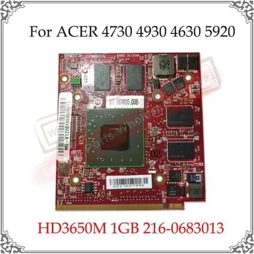Original New HD3650M HD 3650M 1GB 216-0683013 Graphic Card For ACER 4730 4930 4630 5920 Display Video Card GPU Replacement