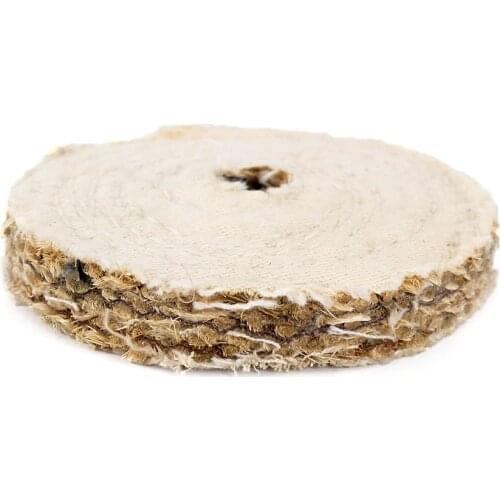 100mm Sisal Cloth Buffing Wheel cotton cloth wheel For Metal stainless steel iron cast iron and other hard metals Polishing Tool