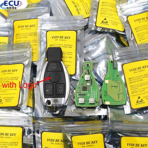 XHORSE VVDI BE Key Pro For Benz V1.5 PCB Remote Chip Improved Version Smart Key Shell With Logo Can exchange MB BGA with Logo