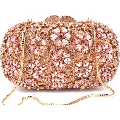 XIYUAN Luxury Handmade blue green Diamond Clutches Luxury Women Small Minaudiere Purse Evening Bag Personality Clutch Wallet bag