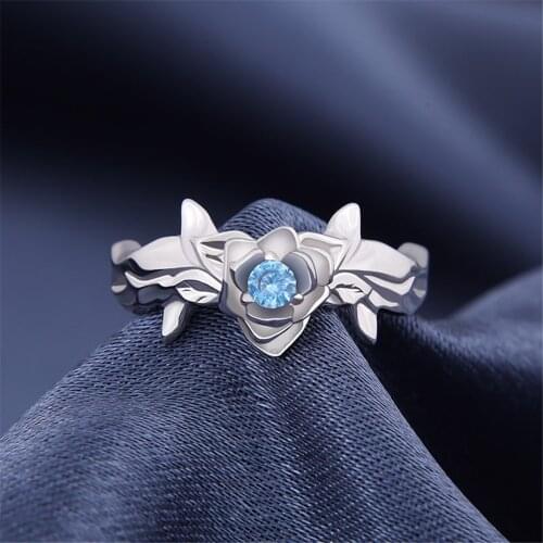 Anime Sword Art Online Alicization Eugeo Cosplay 925 Sterling Silver Ring Daily Gift Adjustable Pendant