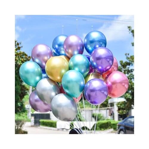 50/100pcs Metallic Latex Balloons 5/10/12 inch Gold silver Chrome Ballon Wedding Decorations Globos Birthday Party Supplies