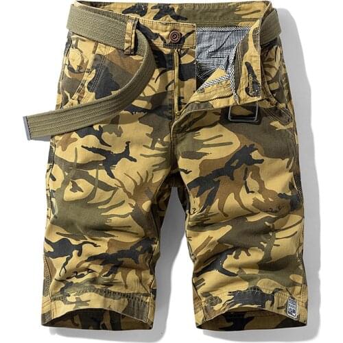 2021 New Mens Summer Shorts High Quality Cotton Shorts Overalls Multi-Pocket Pants Camouflage Shorts Mens Military Shorts 1121