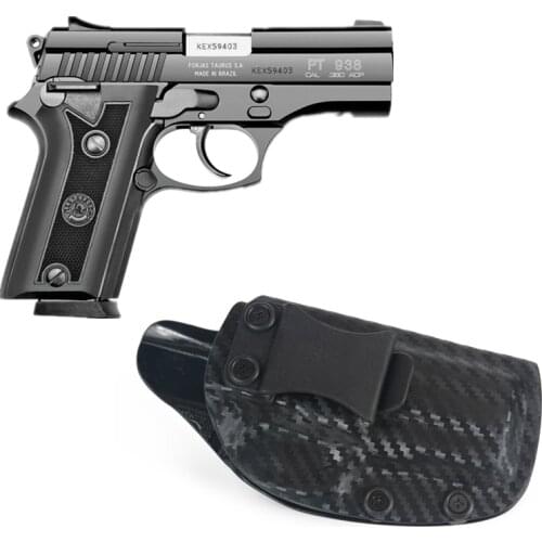 Carbon Fiber Internal kydex IWB Holster For Taurus PT908 PT938 Inside the Waistband Concealment clip Concealed Carry Right Hand