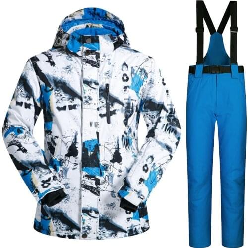 Outdoor Men Suit Waterproof Thick And Warm One Drop Shipping Ski Suit