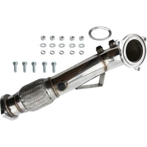 3" Exhaust Downpipe for Ford Fiesta ST180 ST 1.6 EcoBoost Stainless Steel Bolt-on Straight-through design