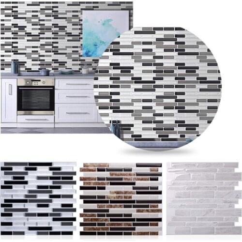 Vividtiles Modern Easy to DIY Backsplash Decor Wallpaper Popular 3D Black Silver Gray Peel and Stickers Wall Tiles Dropship