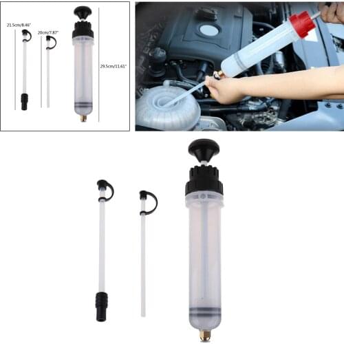 0.21Qt. 200cc Car Oil Fluid Transfer Extractor Filling Syringe Bottle Manual Pump