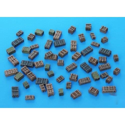 1/35 Die-cast resin manufacturing scene layout wooden box model unpainted free shipping