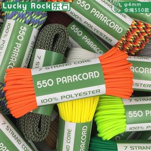 Russian US Stocks 31 Meters 100 Feet 550lb 650lb Parachute Cord Rope 7 and 9 Core 100% Polyester Camping Survival Tent Rope