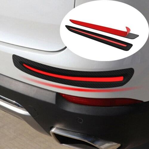 2Pcs Car Sticker Bumper Scratch Protection Car Front/Rear Edge Corner Guard Scratch Protection Car Decoration Strip Accessories