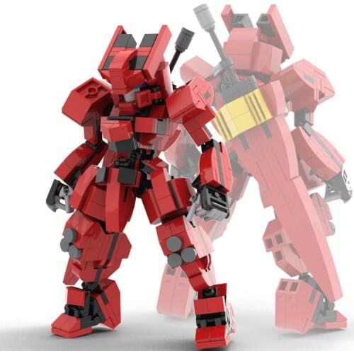 310Pcs Designer Mecha Warrior Building Blocks Toys For Children Armor Robots Anime Figure Model 15cm Action Figure Block Dolls