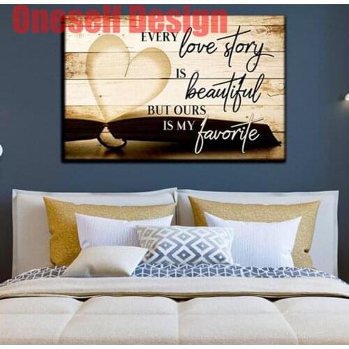 Diy diamond embroidery full set heart love rhinestone picture 5d diamond art kit beaded embroidery decoration home wall sticker