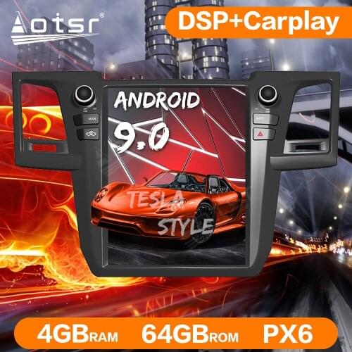 Tesla Style Android 9.0 HD Car GPS Navigation For Toyota Fortuner 2007-2015 Auto Radio Carply Stereo Head Unit Multimedia Player