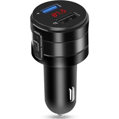 Wireless BT 5.0 Car Charger MP3 Player Audio Music Stereo Adapter Dual USB Port Chargers Car Kits With Hands-Free Calls Dropship