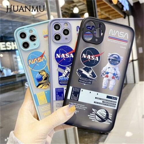 2021 New Astronaut Soft Anti-fall Protection Cartoons Phone Case for iPhone 7/8 Plus 11/12 Pro Max 12mini Xr XsMax X/Xs