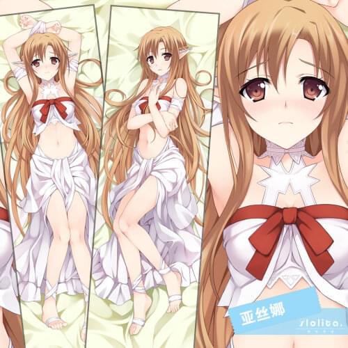 Anime Sword Art Online Yūki Asuna/Yuuki Asuna Sexy Dakimakura Hugging Body Pillow Case Cover Pillowcase Cushion Bed Linings HM