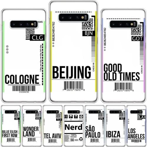 Ins Travel Label Country! Phone Case For Samsung Galaxy A51 A71 A50 A70 A80 A90 A01 A6 A7 A8 A10 A10S A20S A20E A30 A40 Plus Cov