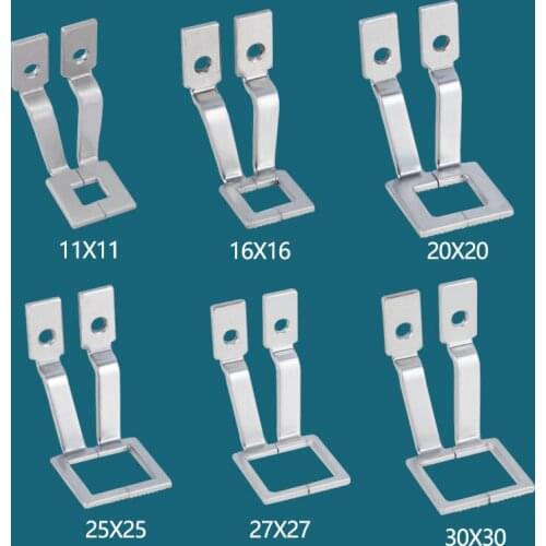 Square-Type Presser Foot Support Plate For JUKI 1850 1900A Knotting Machine Presser Foot Feed Plate16mmX16mm 25X25 27X27