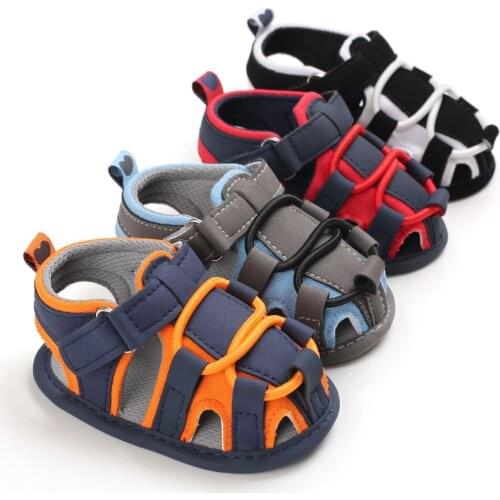 0-1 Years Old Toddler Shoes Summer Shoes Soft Bottom Baby Shoes Outdoor Beach Shoes Infant Shoes Baby Boy Shoes Hook & Loop
