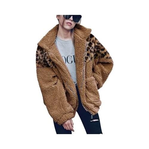 Elegant Faux Fur Coat Women 2021 Autumn Winter Warm Soft Zipper Fur Jacket Female Plush Overcoat Pocket Casual Teddy Outwear