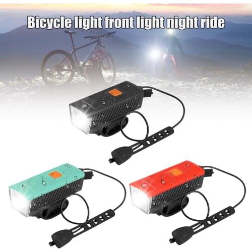 2 In1 Bright USB Led Bicycle Light W/ Horn Waterproof Bike Bell Headlight Rechargeable Lamp Flashlight Mountain Cycling Light