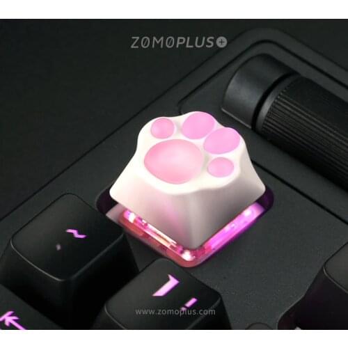 Key cap mechanical keyboard keycap personality design,Cute cat paw Modeling keycap Aluminum alloy keycaps MX axis,Z22