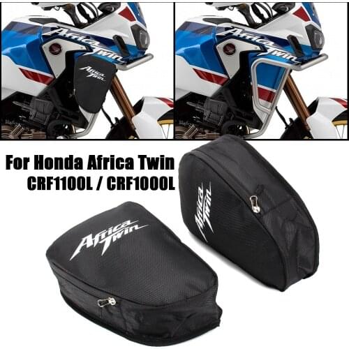 Motorcycle Frame Crash Bar Bags For Honda CRF1100L Africa Twin CRF1000L Adventure Sports Tool Placement Travel Bag