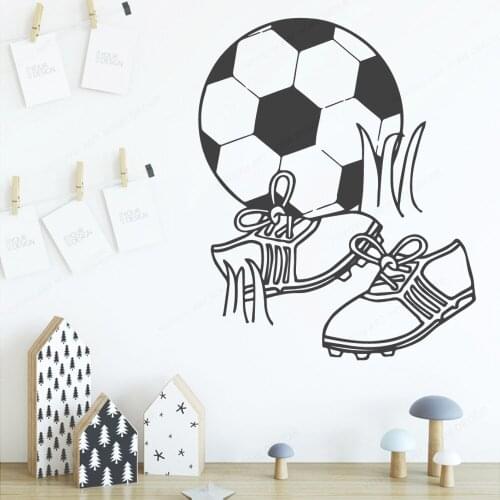 Football Shoes Wall Decor Sticker Home Decorative Boys Room Sports Football Wall Art Sticker For Kids Room Living Room HL13