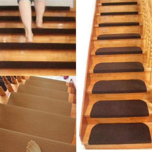 1/4/8pcs Non-slip Adhesive Carpet Stair Treads Mats Staircase Step Rug Stair Protection Cover Home Decor Accessories