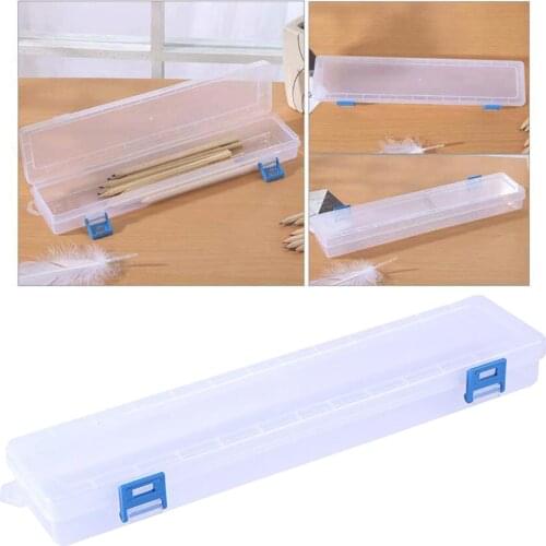 Plastic Paint Brushes Storage Box Organziers Watercolor Pen Container Drawing Tools for Kids Students Office School Stationery