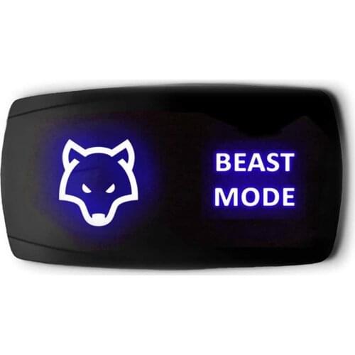 CUSTOM HORIZONTAL ROCKER SWITCH 12v20A,24v/10A Car marine switch 5-pin ON/OFF Rocker Switch BEAST MODE SYMBOL