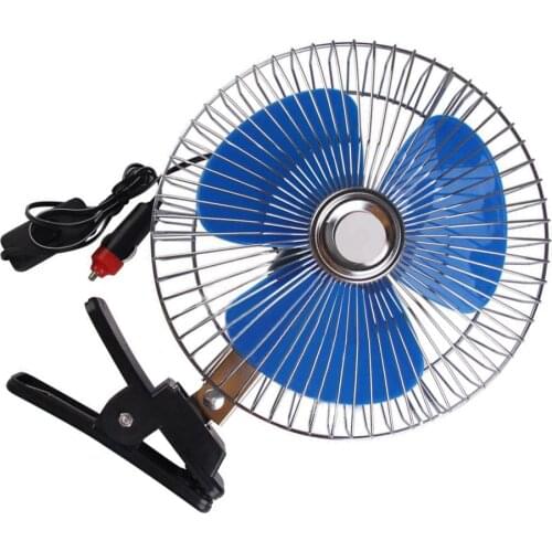 Portable 12 Volt Cooling Fan For Car Truck With Clip Lighter Plug