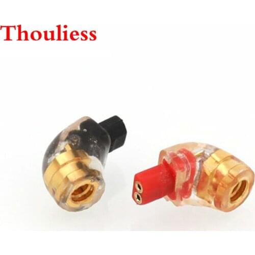 Thouliess pair Gold Plated Headphone Plug for im01 im02 im03 im04 im50 im70 Male to MMCX 0.78mm Female Converter Adapter