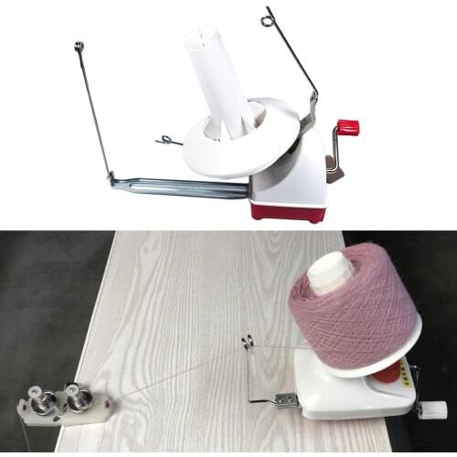 Yarn Ball Winder Jumbo Metal Fiber/Wool/String Ball Winder Hand Operated Sewing