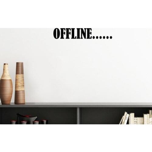 Stylish Characters Offline Silhouette Removable Wall Sticker Art Decals Mural DIY Wallpaper for Room Decal