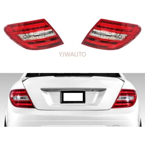 LED Brake Lights Assembly For Mercedes-Benz C-Class W204 C180 C200 C220 C300 Car Rear Tail Light Streamer Turn Signal Stop Lamp