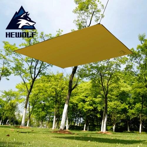 Hewolf 180*145CM Waterproof High Quality Sun Shelter Tarp Small Awning Picnic Mat Camping Mat