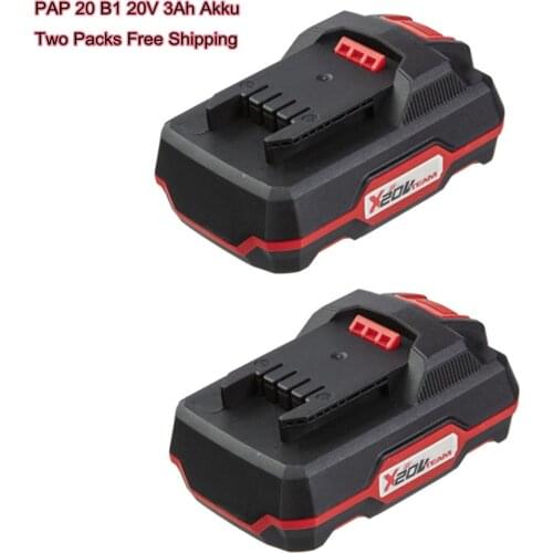 New Two Piece 20V 2000mAh Li-Ion Battery PAP 20 A1 PAP 20 A3 PAP 20 B1 for Parkside X 20V Team Series Power Tools PAP20A1