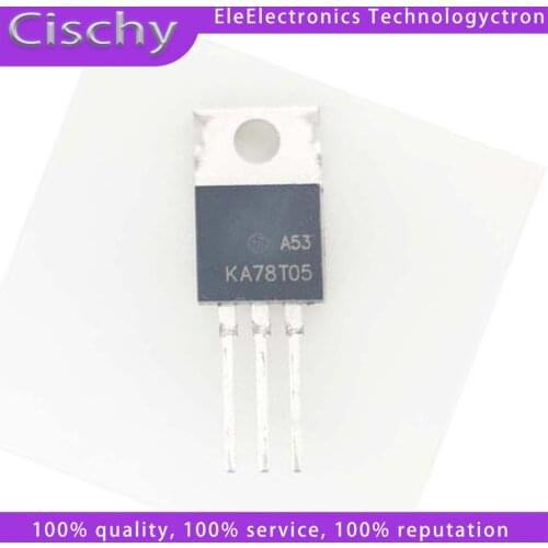10pcs KA78T05 TO-220 78T05 TO220 KA78T05TU In Stock