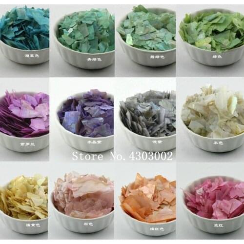 100g/lot Natural color Crushed Mother of Pearl shell for DIY Jewelry Colored Crushed MOP Pearl shell Scraps for fake nails