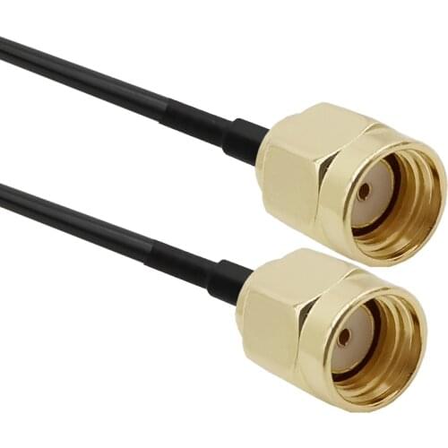 2/5/8 Meters RP-SMA Male Jack Coaxial RG174 Extension Cable for WiFi LAN WAN Router Antenna Radio RP-SMA Cable