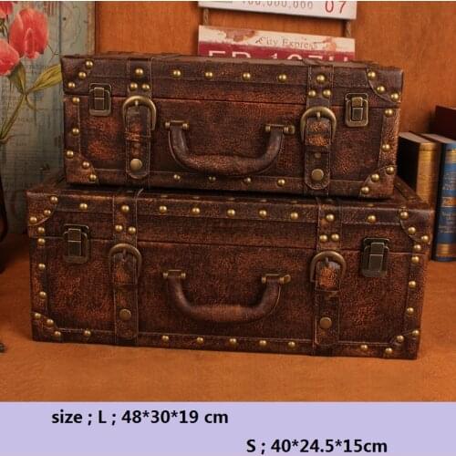 2PCS/set Wooden Box Retro Storage Box Makeup organizer Caixa organizadora Makeup storage Boite de rangement Cajas organizadoras