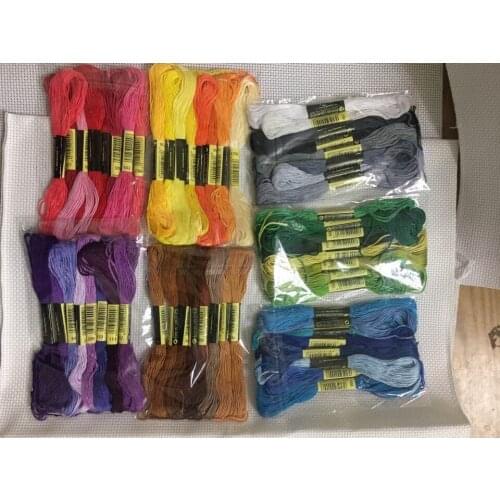 56pcs Colors Embroidery Floss DIY Friendship Bracelets Thread Craft CXC Rainbow colorfully cross stitch threads