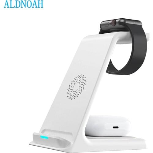 20W Qi Wireless Charging Stand for iPhone 12 Pro Mini XS XR X 8 Wireless Chargers 3 in 1 for Apple Watch 6 5 Charger Airpods Pro